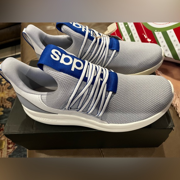 New with box and tag Adidas Lite Racer Adapt 7.0 men's gray and blue size 10